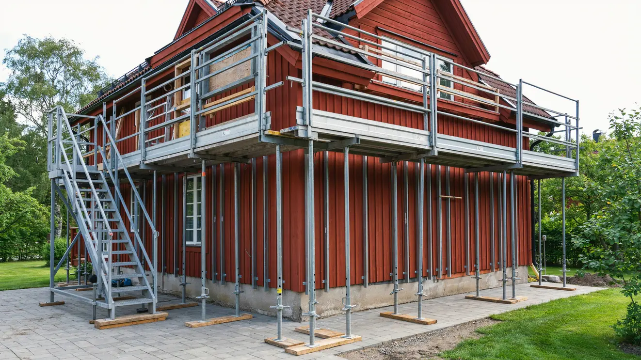 hyra montera byggstallning angelholm